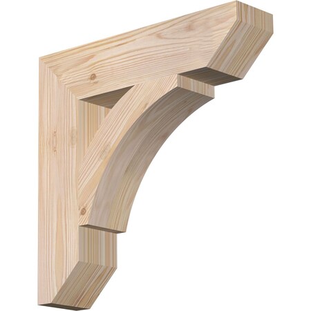 Ekena Millwork Thorton Slat Smooth Bracket, Douglas Fir, 3 1/2"W x 16"D x 16"H BKT04X16X16THR06SDF